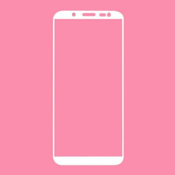 Стекло сенсорного экрана Samsung J600 Galaxy J6 (2018) белое + OCA пленка Оригинал