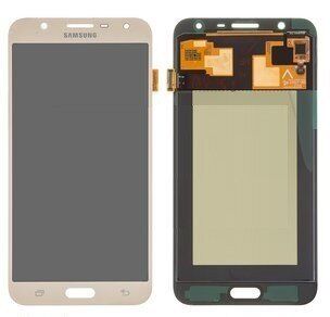 Дисплей Samsung J701 (SM-J701F) Galaxy J7 Neo Duos с сенсором (тачскрином) золотой OLED
