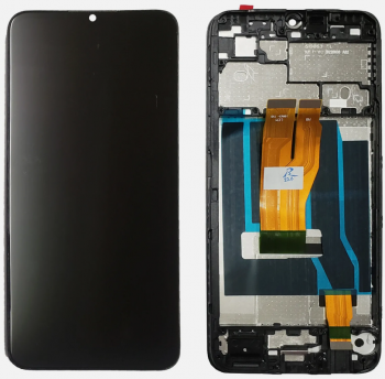 Дисплей Realme C33 RMX3624, RMX3627 с сенсором (тачскрином) черный с рамкой Оригинал