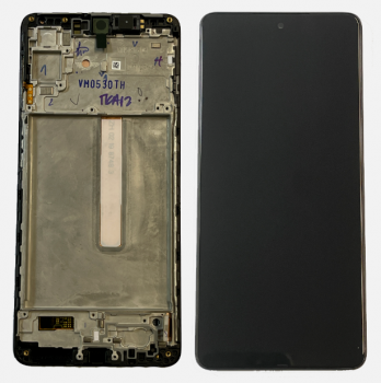 Дисплей Samsung M536 (SM-M536B, SM-M536B/DS) Galaxy M53 5G с сенсором (тачскрином) черный с рамкой Оригинал