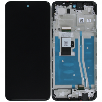 Дисплей Motorola XT2335, XT2335-2 Moto G53 с сенсором (тачскрином) черный с рамкой Оригинал