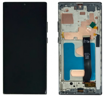 Дисплей Samsung N985, N986 (SM-N985F/DS, SM-N986B/DS) Galaxy Note 20 Ultra с сенсором (тачскрином) черный с рамкой TFT
