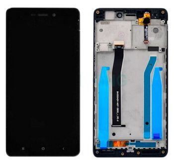 Дисплей (LCD) Xiaomi Redmi 3, Redmi 3S, Redmi 3X, Redmi 3 Pro с сенсором чёрный + рамка