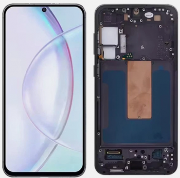 Дисплей Samsung S916 (SM-S916B, SM-S916B/DS) Galaxy S23 Plus с сенсором (тачскрином) черный с рамкой TFT