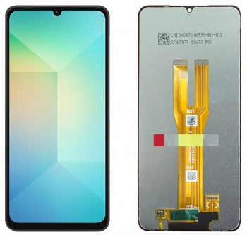 Дисплей Samsung A065 (SM-A065F, SM-A065F/DS) Galaxy A06 с сенсором (тачскрином) черный Оригинал