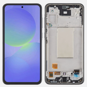 Дисплей Samsung A366 (SM-A366B, SM-A366B/DS) Galaxy A36 5G с сенсором (тачскрином) черный с рамкой OLED
