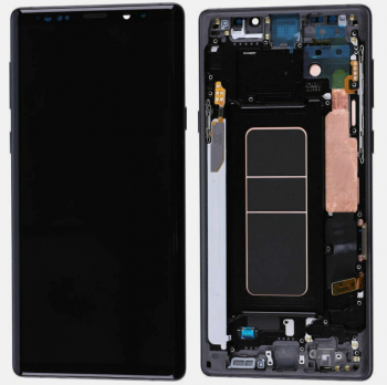 Дисплей Samsung N960 (SM-N960F, SM-N960F/DS) Galaxy Note 9 с сенсором (тачскрином) черный с рамкой TFT