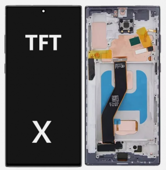 Дисплей Samsung N975 (SM-N975F, SM-N975F/DS) Galaxy Note 10 Plus с сенсором (тачскрином) черный с рамкой TFT