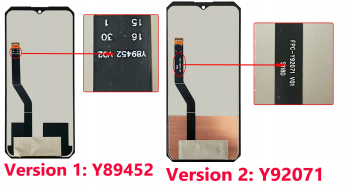 Дисплей Oukitel WP23, WP23 Pro, WP28, WP28S с сенсором (тачскрином) черный Оригинал