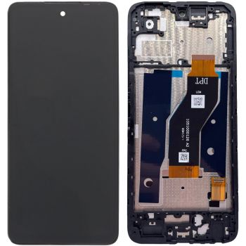 Дисплей Tecno Spark Go 2 KM4 с сенсором (тачскрином) черный с рамкой Оригинал