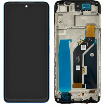 Дисплей Tecno Pova Neo 2 LG6n с сенсором (тачскрином) черный с рамкой Оригинал