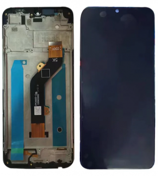 Дисплей Tecno Spark 8C KG5k, KG5j, KG5n с сенсором (тачскрином) черный с рамкой Оригинал