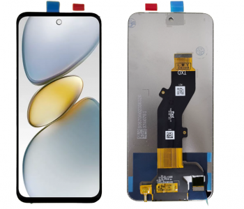 Дисплей Tecno Spark Go 1 KL4, Spark 30C KL5n с сенсором (тачскрином) черный Оригинал
