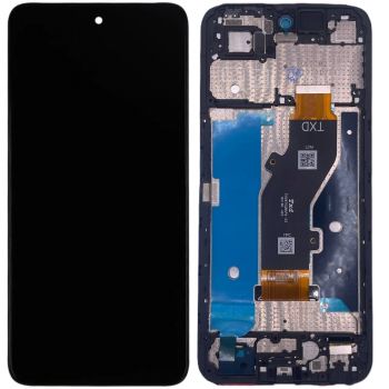 Дисплей Tecno Spark Go 1 KL4 с сенсором (тачскрином) черный с рамкой Оригинал