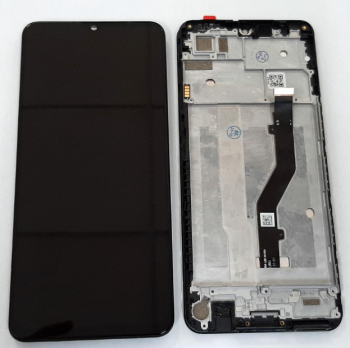 Дисплей ZTE Blade A72 с сенсором (тачскрином) черный с рамкой