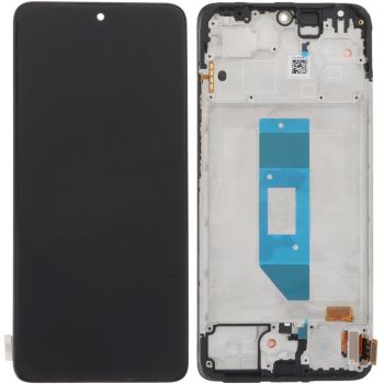 Дисплей Xiaomi Redmi Note 14 4G 24117RN76G, 24117RN76O с сенсором (тачскрином) черный с рамкой OLED