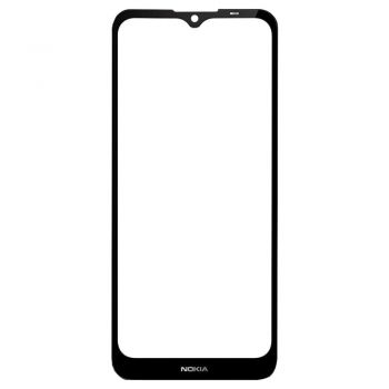 Стекло сенсорного экрана Nokia C21 TA-1356, TA-1352 черное Оригинал