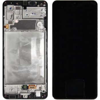 Дисплей Samsung A325 (SM-A325F, SM-A325F/DS) Galaxy A32 с сенсором (тачскрином) черный с рамкой Оригинал