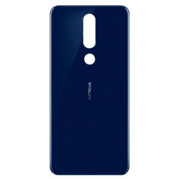 Задняя крышка корпуса Nokia 5.1 Plus TA-1105, TA-1120, TA-1102 синяя Оригинал