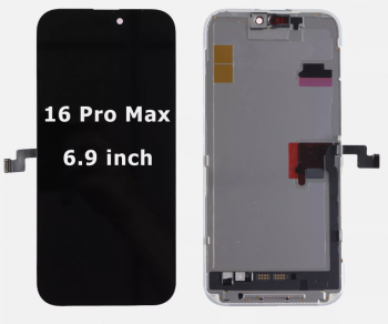 Дисплей Apple iPhone 16 Pro Max A3296, A3084, A3295, A3297 с сенсором (тачскрином) черный Оригинал