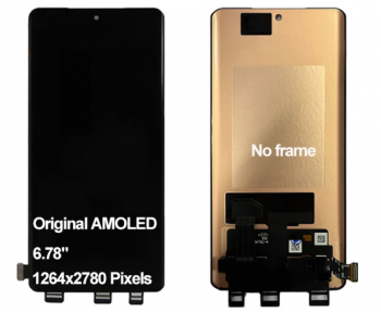 Дисплей Realme GT Neo 6, Realme GT Neo 6 SE RMX3850 с сенсором (тачскрином) черный Оригинал