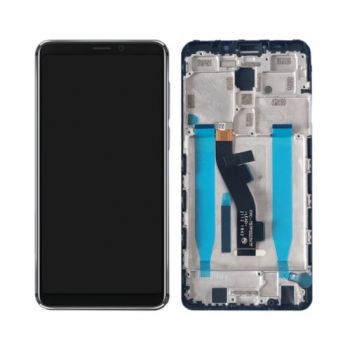 Дисплей Meizu M8, V8 Pro M813H, M813Q с сенсором (тачскрином) черный с рамкой Оригинал