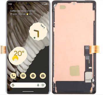 Дисплей Google Pixel 7 Pro GP4BC, GE2AE с сенсором (тачскрином) черный с рамкой OLED