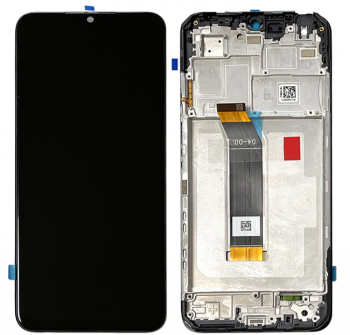 Дисплей Xiaomi Poco M5 22071219CG с сенсором (тачскрином) черный с рамкой Оригинал