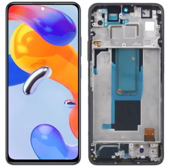 Дисплей Xiaomi Redmi Note 11 Pro Plus 5G 21091116UG, 21091116UC с сенсором (тачскрином) черный с рамкой Оригинал