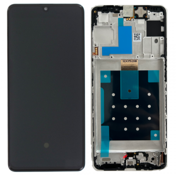 Дисплей Samsung M556 (SM-M556B, SM-M556B/DS) Galaxy M55 5G с сенсором (тачскрином) черный с рамкой Оригинал