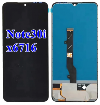 Дисплей Infinix Note 30i X6716 с сенсором (тачскрином) черный Оригинал